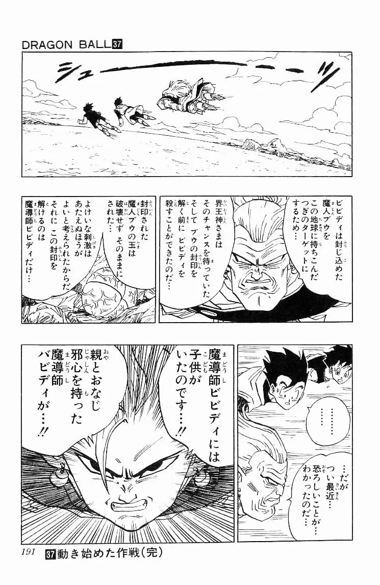 Chapitre 37 — Dragon Ball (Édition Japonaise) Vol. 37 — page 191
