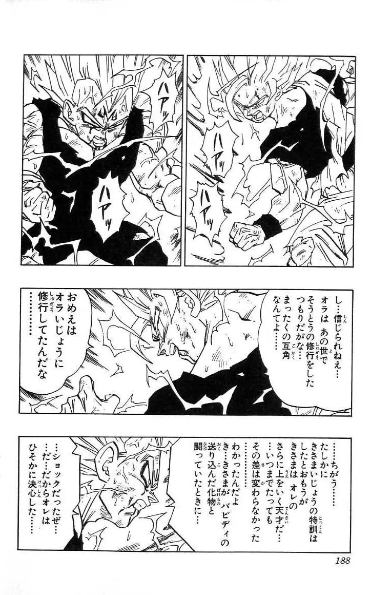 Chapitre 38 — Dragon Ball (Édition Japonaise) Vol. 38 — page 189