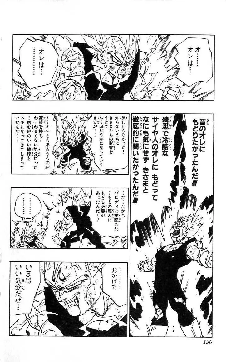 Chapitre 38 — Dragon Ball (Édition Japonaise) Vol. 38 — page 191
