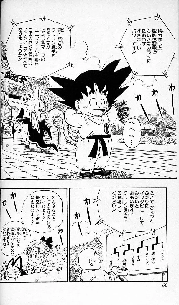 Chapitre 4 — Dragon Ball (Édition Japonaise) Vol. 4 — page 65