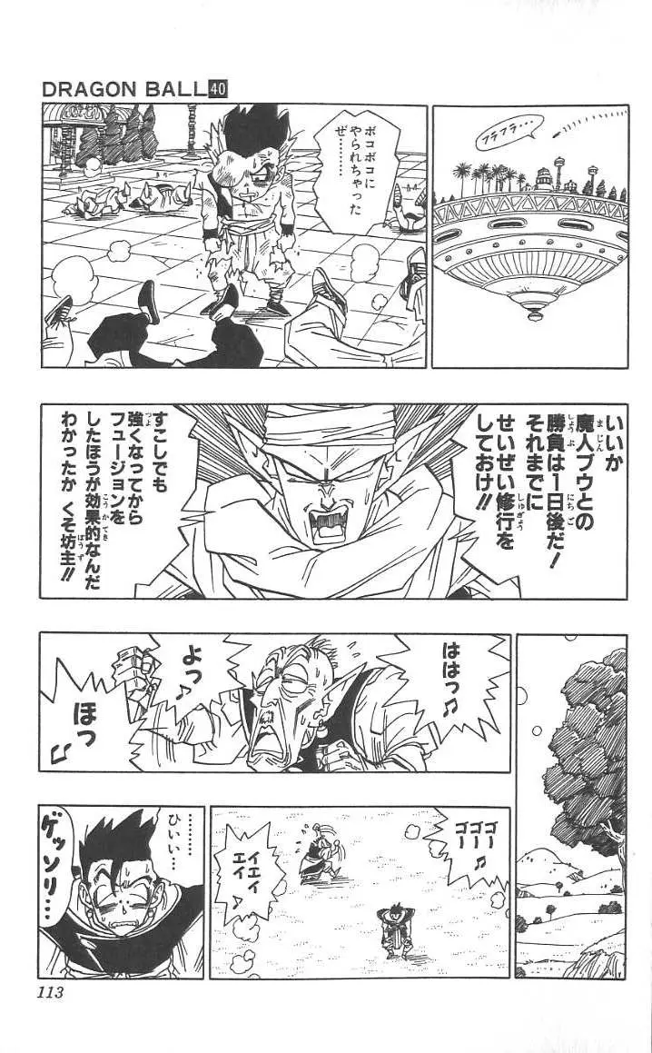 Chapitre 40 — Dragon Ball (Édition Japonaise) Vol. 40 — page 114