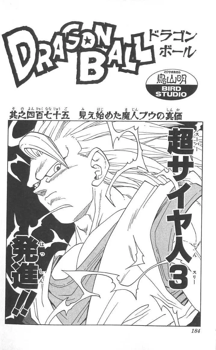 Chapitre 40 — Dragon Ball (Édition Japonaise) Vol. 40 — page 185