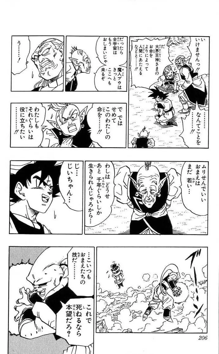Chapitre 41 — Dragon Ball (Édition Japonaise) Vol. 41 — page 207