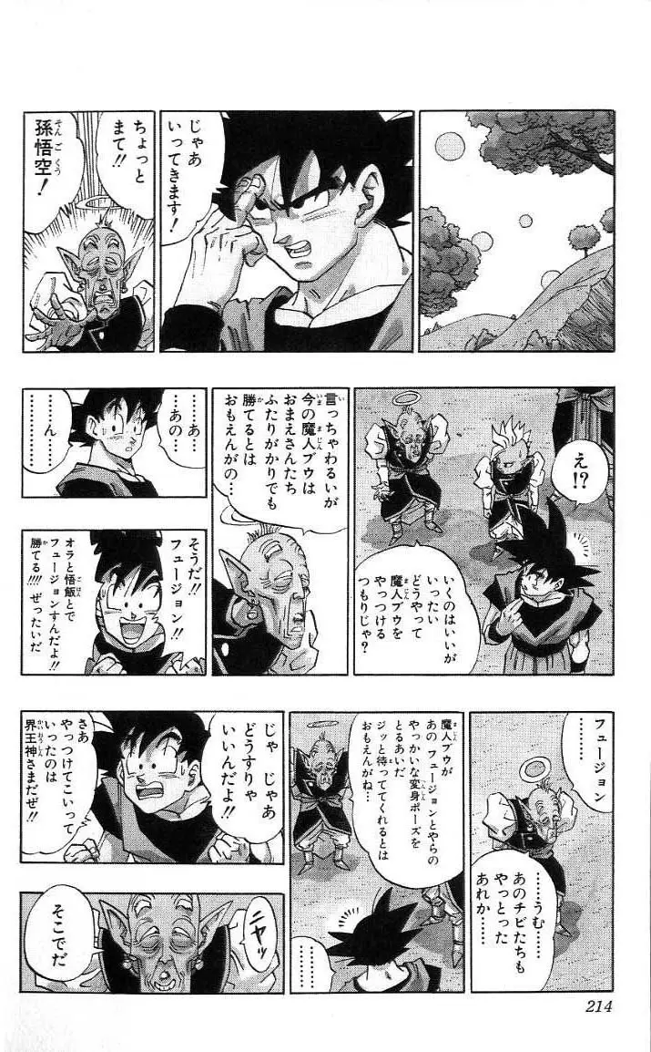 Chapitre 41 — Dragon Ball (Édition Japonaise) Vol. 41 — page 215