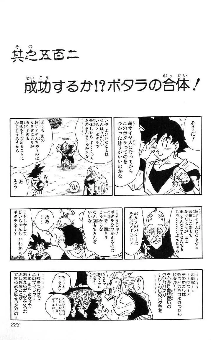Chapitre 41 — Dragon Ball (Édition Japonaise) Vol. 41 — page 224
