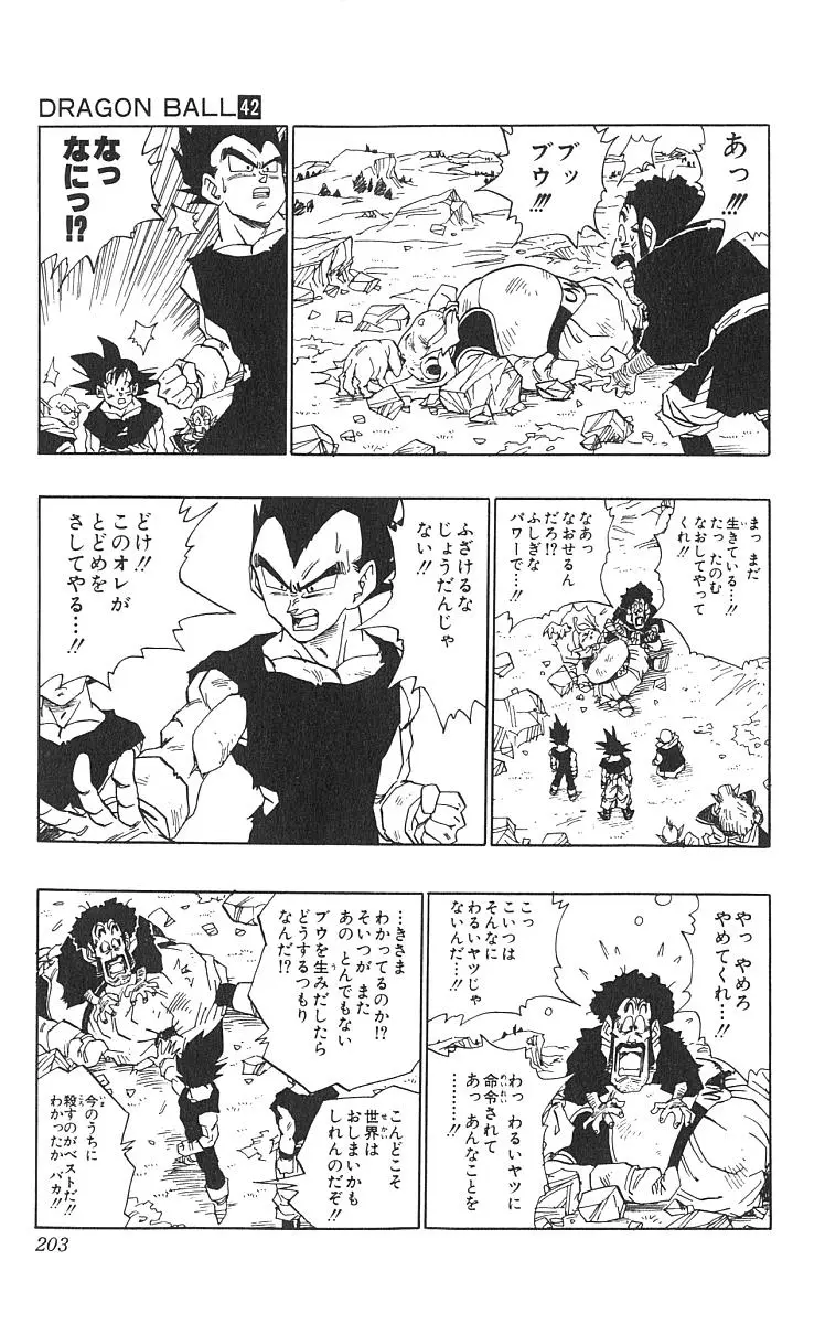Chapitre 42 — Dragon Ball (Édition Japonaise) Vol. 42 — page 204