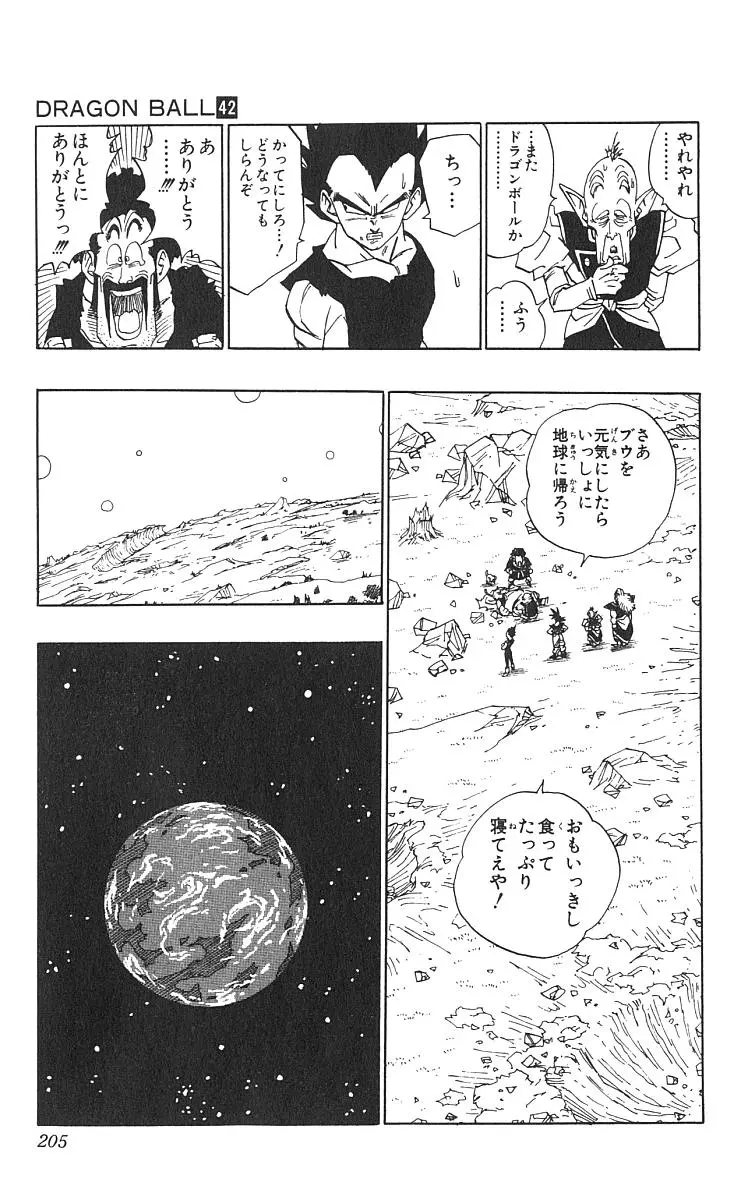 Chapitre 42 — Dragon Ball (Édition Japonaise) Vol. 42 — page 206
