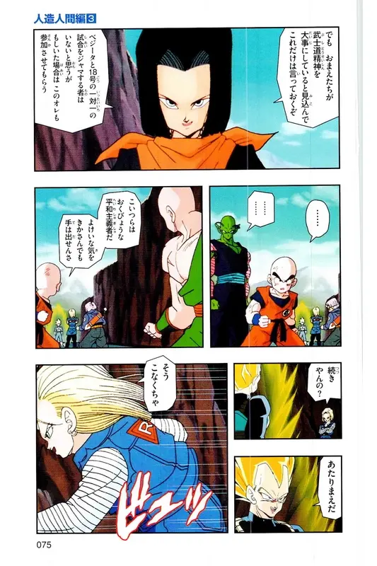 Chapitre 18 — Dragon Ball Z TV Anime Comics Vol. 18 — 人造人篇3 — page 74